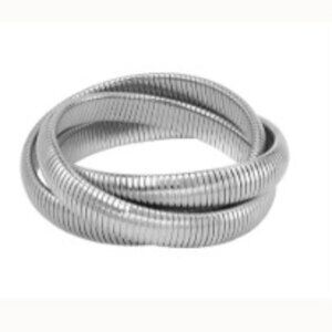 Janis Savitt Triple Cobra Bracelet (rhodium)